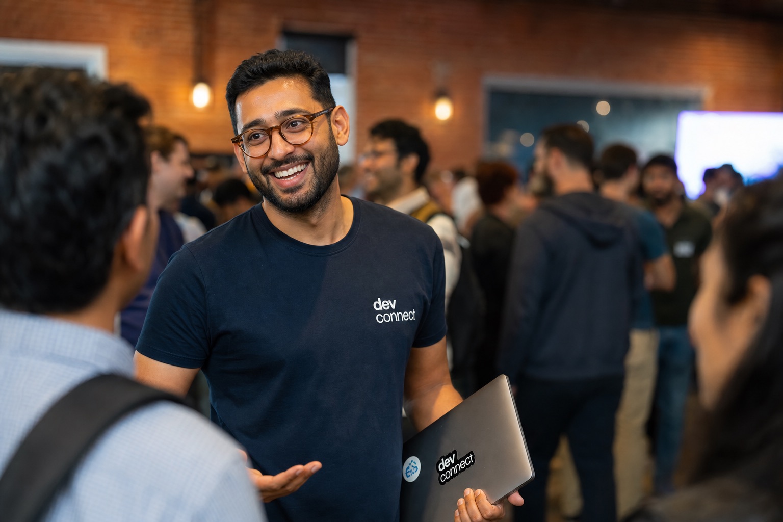 A tastemaker at a laptop in a coworking space
